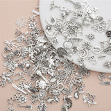 100 Pcs/Set Small Charms Women's Jewelry Making Supplies Necklace Earrings DIY