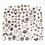 100pcs Enamel Charms for DIY Jewelry Making