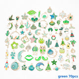 100pcs Enamel Charms for DIY Jewelry Making
