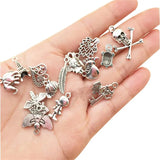 Mixed Tibetan Silver Metal Charms Pendants DIY for Necklace Bracelet 100 PCS