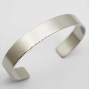 316L Stainless Steel Plain Silver Bangles For Men Women