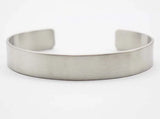 316L Stainless Steel Plain Silver Bangles For Men Women