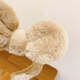 Plush Rabbit Ears Headband for Women - Small Fresh Hair Accessories