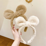 Plush Rabbit Ears Headband for Women - Small Fresh Hair Accessories