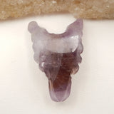 Wholesale Amethyst Wolf Head Pendant Bead 32x27x4mm