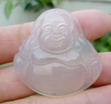 Carved Jade Jewelry Pendant-Laughing Buddha