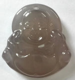 Carved Red Jade Laughing Buddha Pendant