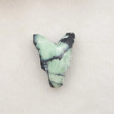 Wholesale Carved Green Turquoise Wolf Head Pendant 24x17x9mm