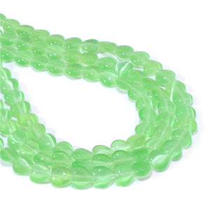 Cat Eye Beads Heart Shape Opal Loose Beads for Jewelry Making DIY