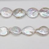 Baroque Freshwater Pearl Button Beads 16-17mm
