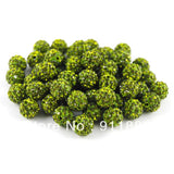 Dark Green Macrame Crystal Beads For Jewelry Making