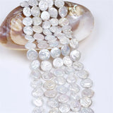 20mm Coin Shape Fresh Water Pearl Loose Beads for Necklace Making