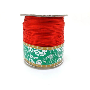 1.5mm Red Nylon Wax Cord Thread for Macrame Jewelry Making