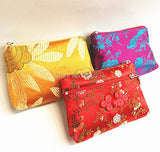 Chinese Double Silk Embroidery Pouch Zero Wallet Bags 2pc/lot