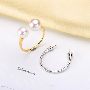 925 Silver Ring Setting Base for DIY Jewelry Making