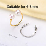 925 Silver Ring Setting Base for DIY Jewelry Making