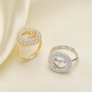 925 Silver Ring Accessories Settings for DIY Jewelry Making