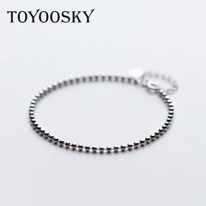 925 Silver Bead Bracelet for Women Gift