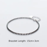 925 Silver Bead Bracelet for Women Gift