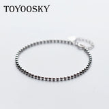 925 Silver Bead Bracelet for Women Gift