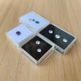 Clear Diamond & Gemstone Display Case Jewelry Storage Box