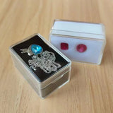 Clear Diamond & Gemstone Display Case Jewelry Storage Box