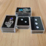 Clear Diamond & Gemstone Display Case Jewelry Storage Box
