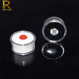 Clear Round Diamond Box Plastic Beads Jewelry Case Gem Storage Box