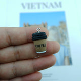 Coffee Bottle Charms for Jewelry Making Diy Earring Bracelet Pendant Accessories
