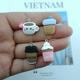 Coffee Bottle Charms for Jewelry Making Diy Earring Bracelet Pendant Accessories