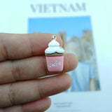 Coffee Bottle Charms for Jewelry Making Diy Earring Bracelet Pendant Accessories