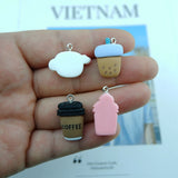 Coffee Bottle Charms for Jewelry Making Diy Earring Bracelet Pendant Accessories