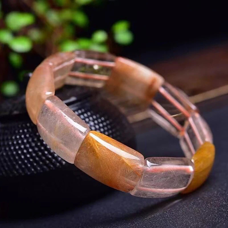 Natural Crystal Bracelet Career Luck Hand Row Gift Jewelry