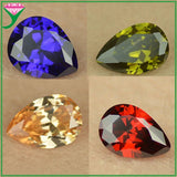 CZ Stone Pear Cut Drop Shape Loose Beads for Jewelry Making