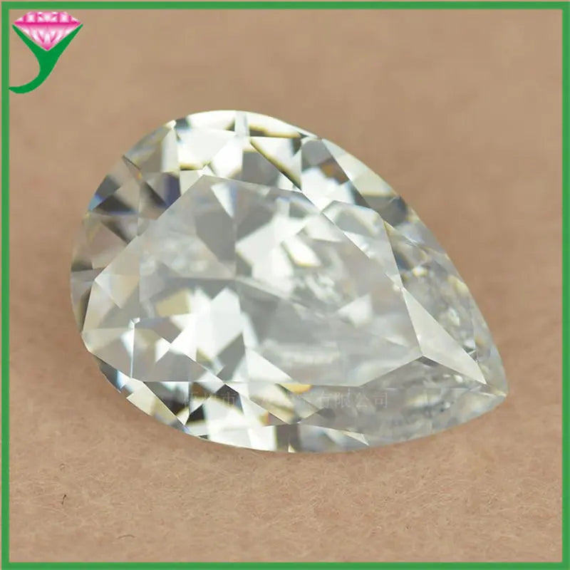 CZ Stone Pear Cut Drop Shape Loose Beads for Jewelry Making