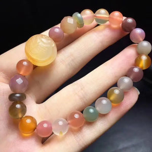 Natural Crystal Beaded Bracelet Lucky Hand String Jewelry