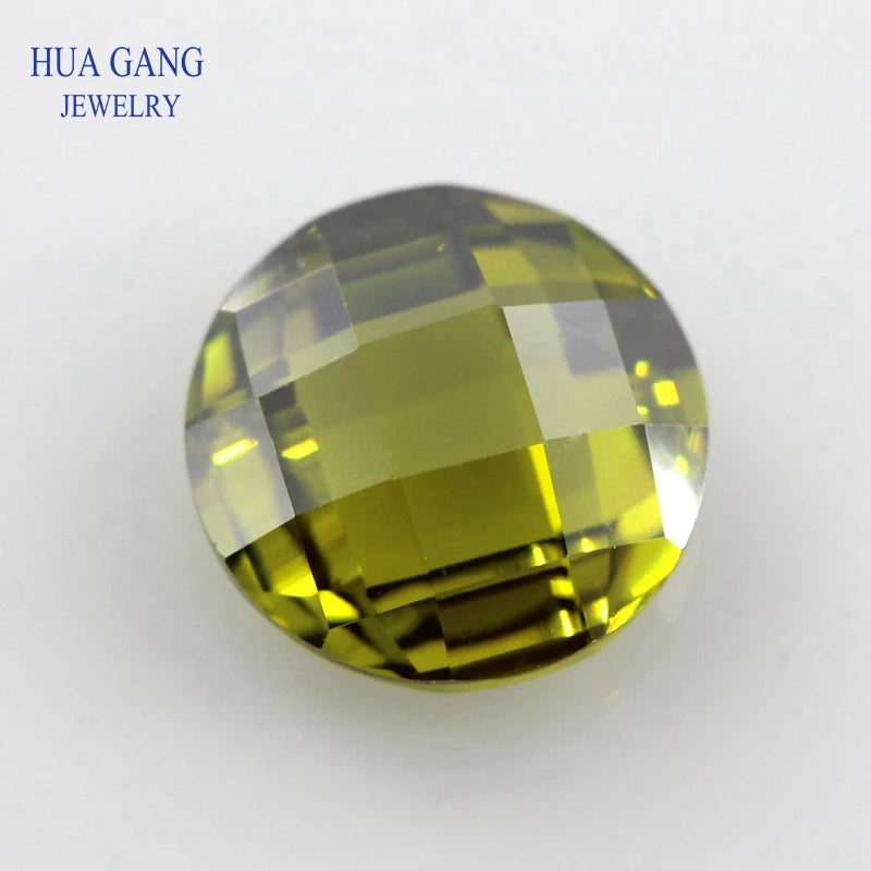 Bulk Garnet Pink CZ Synthetic Gemstones 3-8mm Double Checkerboard Cut Round CZ