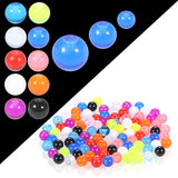Colorful Luminous Acrylic Tongue Barbell Lip Ring