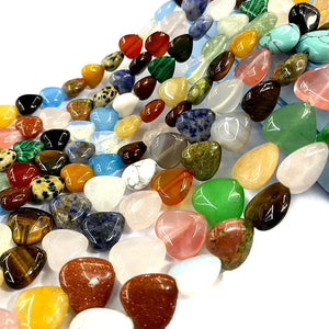 Colorful Natural Stone Love Spacer Beads Jewelry Making Diy 10/12/14mm