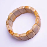 Coral Stone Bracelets Chrysanthemum Hand String Lucky Crystal Jewelry