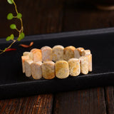 Coral Stone Bracelets Chrysanthemum Hand String Lucky Crystal Jewelry