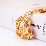 Death Rose Skull Key Chain Women's Bag Pendants