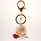 Death Rose Skull Key Chain Women's Bag Pendants
