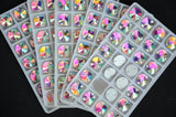 Crystal AB Rivoli Sew On Stone Flatback 2holes 8-18mm Round Glass Sewing Beads