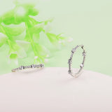 Crystal Body Jewelry Set Silver Round Earrings for Women