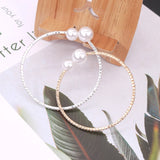 Crystal Pearl Bracelet 10pcs/lot 7inch Glasses Bangle Jewelry