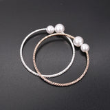 Crystal Pearl Bracelet 10pcs/lot 7inch Glasses Bangle Jewelry