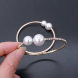 Crystal Pearl Bracelet 10pcs/lot 7inch Glasses Bangle Jewelry