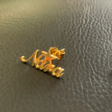 Crown Initial Name Earrings for Women Stainless Steel Jewelry