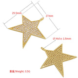 DIY Necklace Jewelry Accessories Large CZ Star Charm Pendant